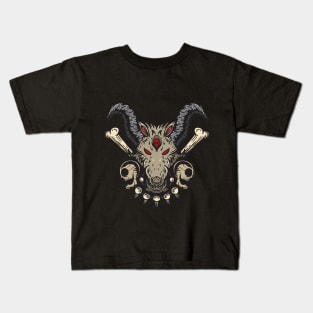 wolf skull Kids T-Shirt